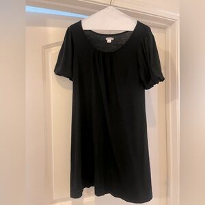 Casual black mini dress